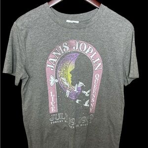 Maurice’s Janis Joplin Live Queens NY July 19, 1969 Gray T-Shirt , Women Small